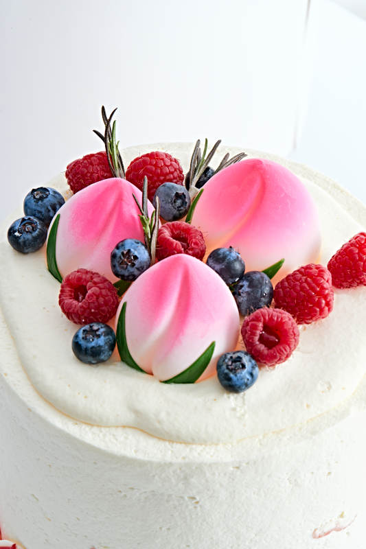 桃喜祝壽法芙娜白巧沁乳酪低糖低脂蛋糕