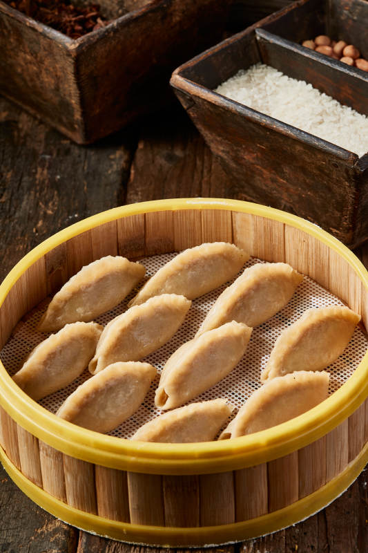 粗粮莜面鱼肉馅蒸饺