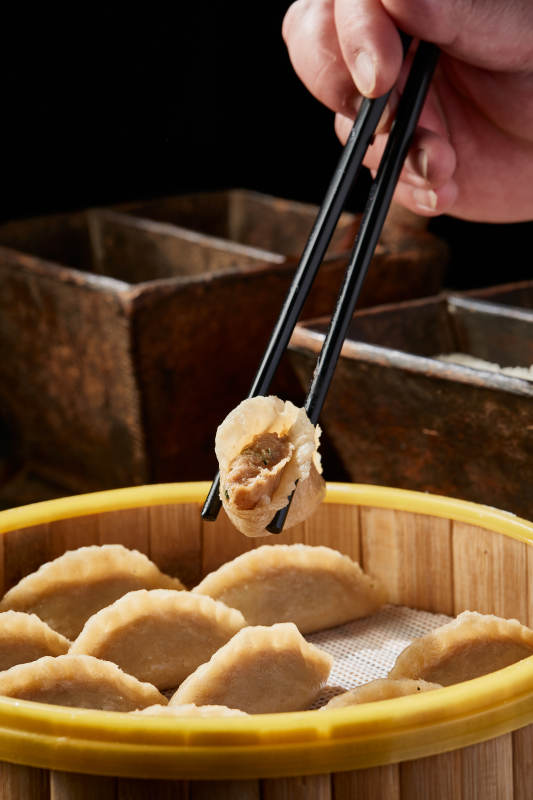 粗粮莜面鱼肉馅蒸饺