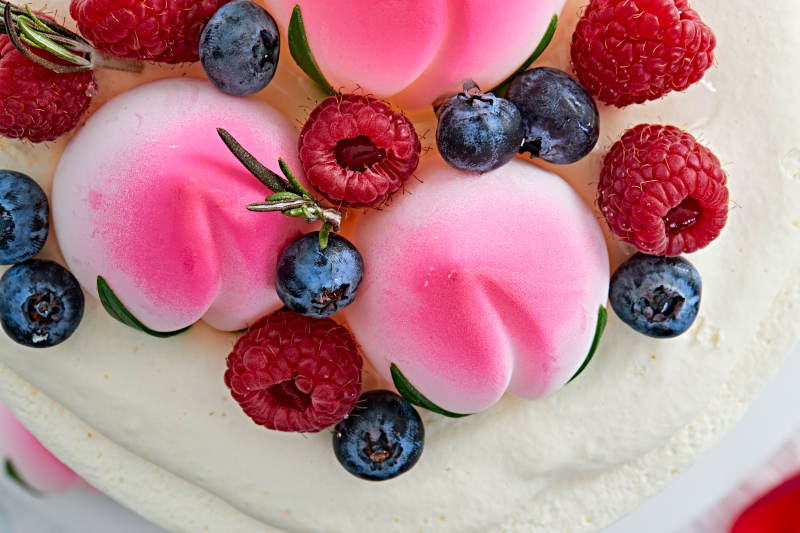 桃喜祝壽法芙娜白巧沁乳酪低糖低脂蛋糕