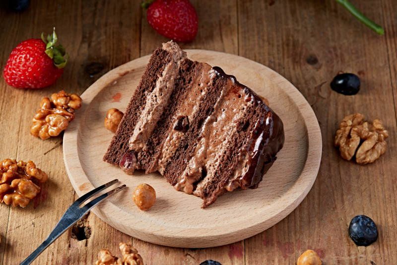 藍莓草莓車厘子巧克力鮮奶慕斯生日蛋糕