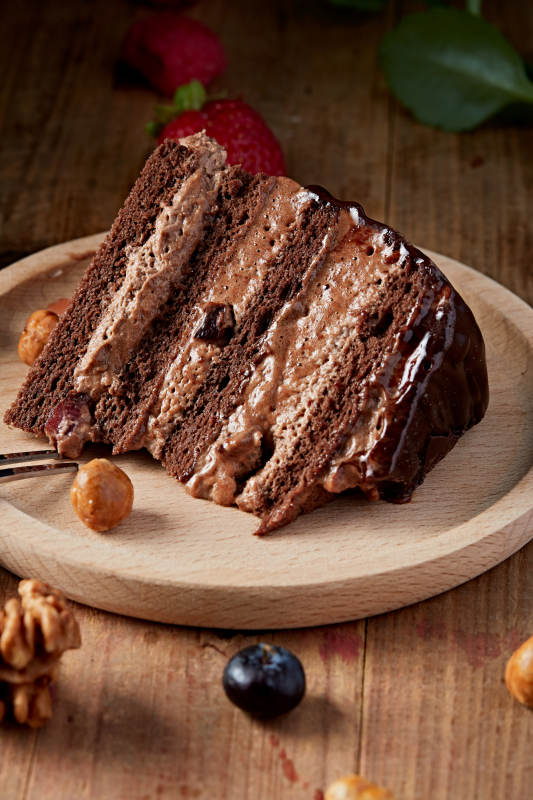 藍莓草莓車厘子巧克力鮮奶慕斯生日蛋糕