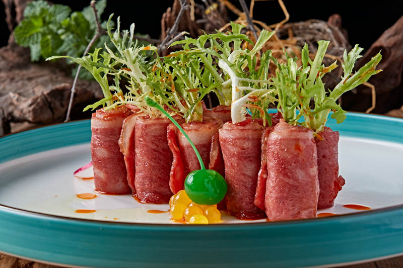 美味培根卷苦菊