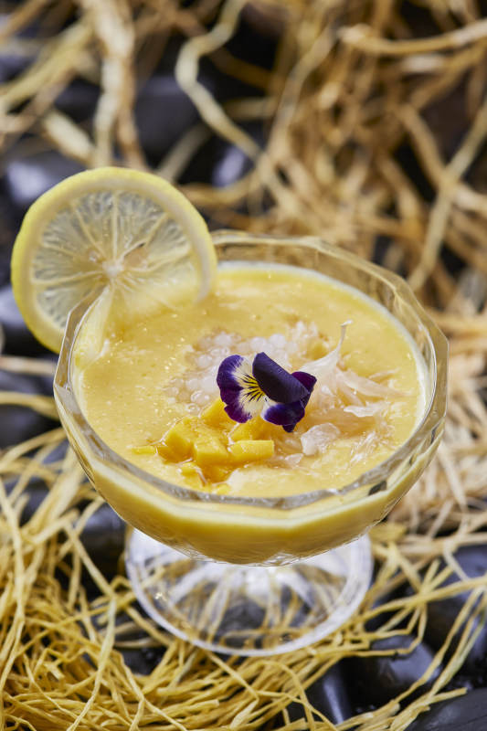 港式茶餐檸檬芒果西米露