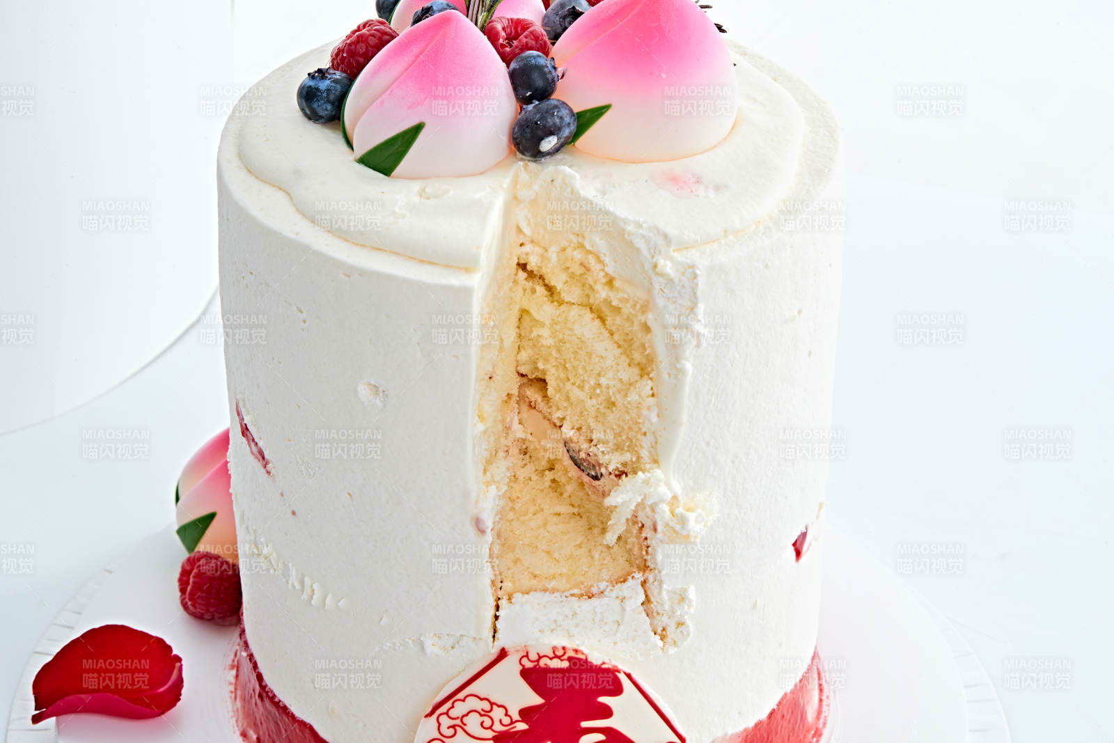 桃喜祝壽法芙娜白巧沁乳酪低糖低脂蛋糕