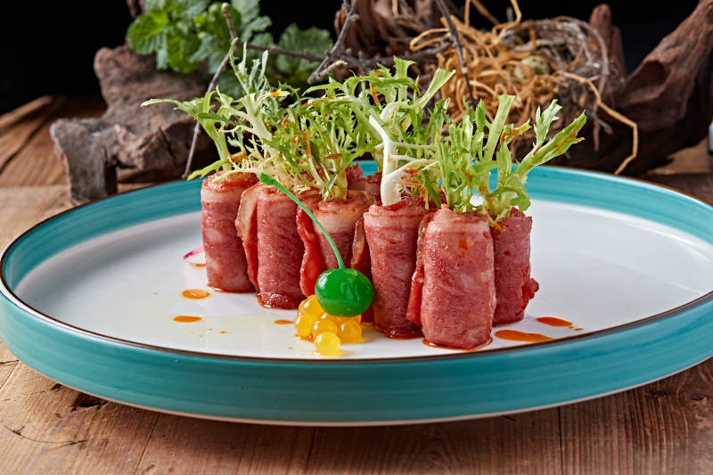 美味培根卷苦菊