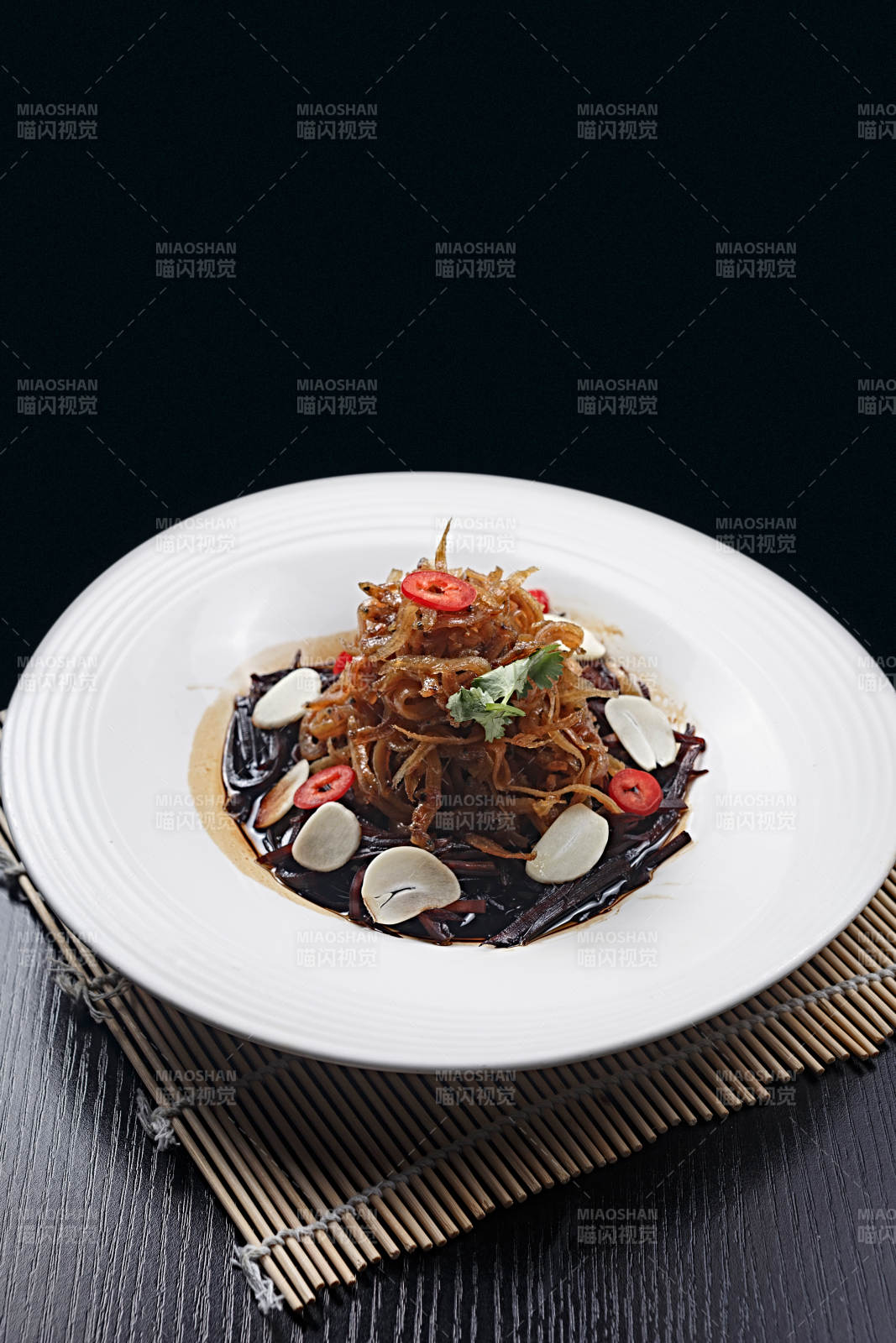 蒜香老咸菜拌銀魚