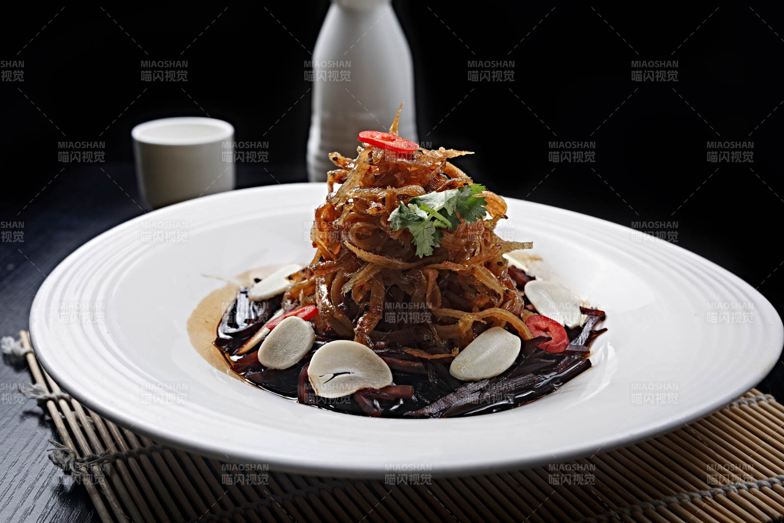 蒜香老咸菜拌銀魚