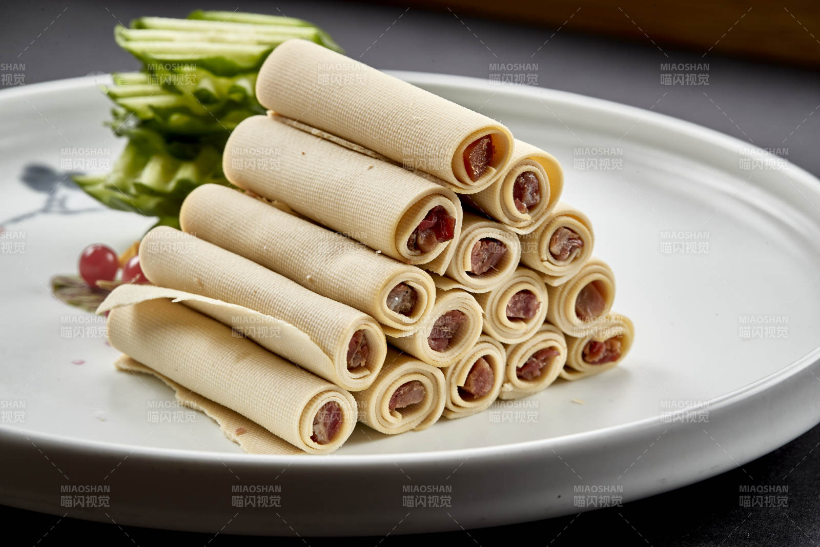 美味凉菜怀安豆腐皮卷熏肉