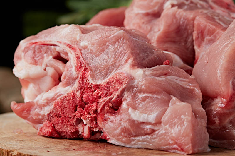 檢疫合格的屠宰生鮮豬肉