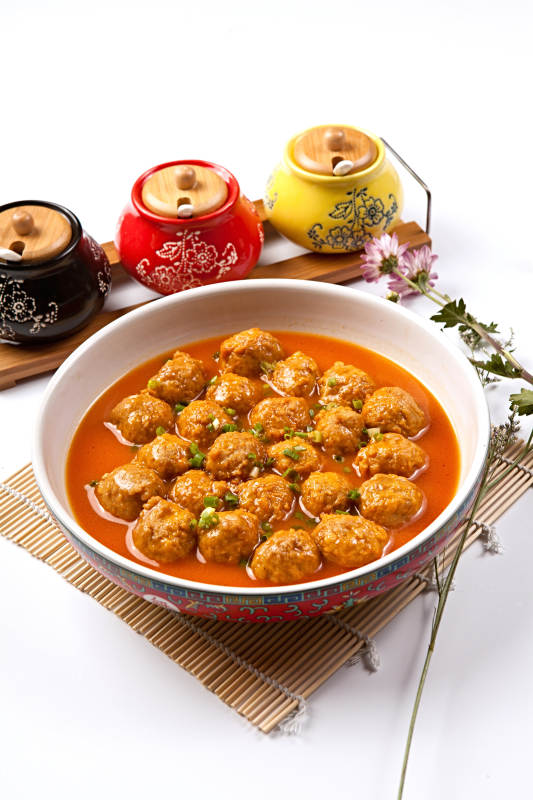 番茄酸汤汆丸子