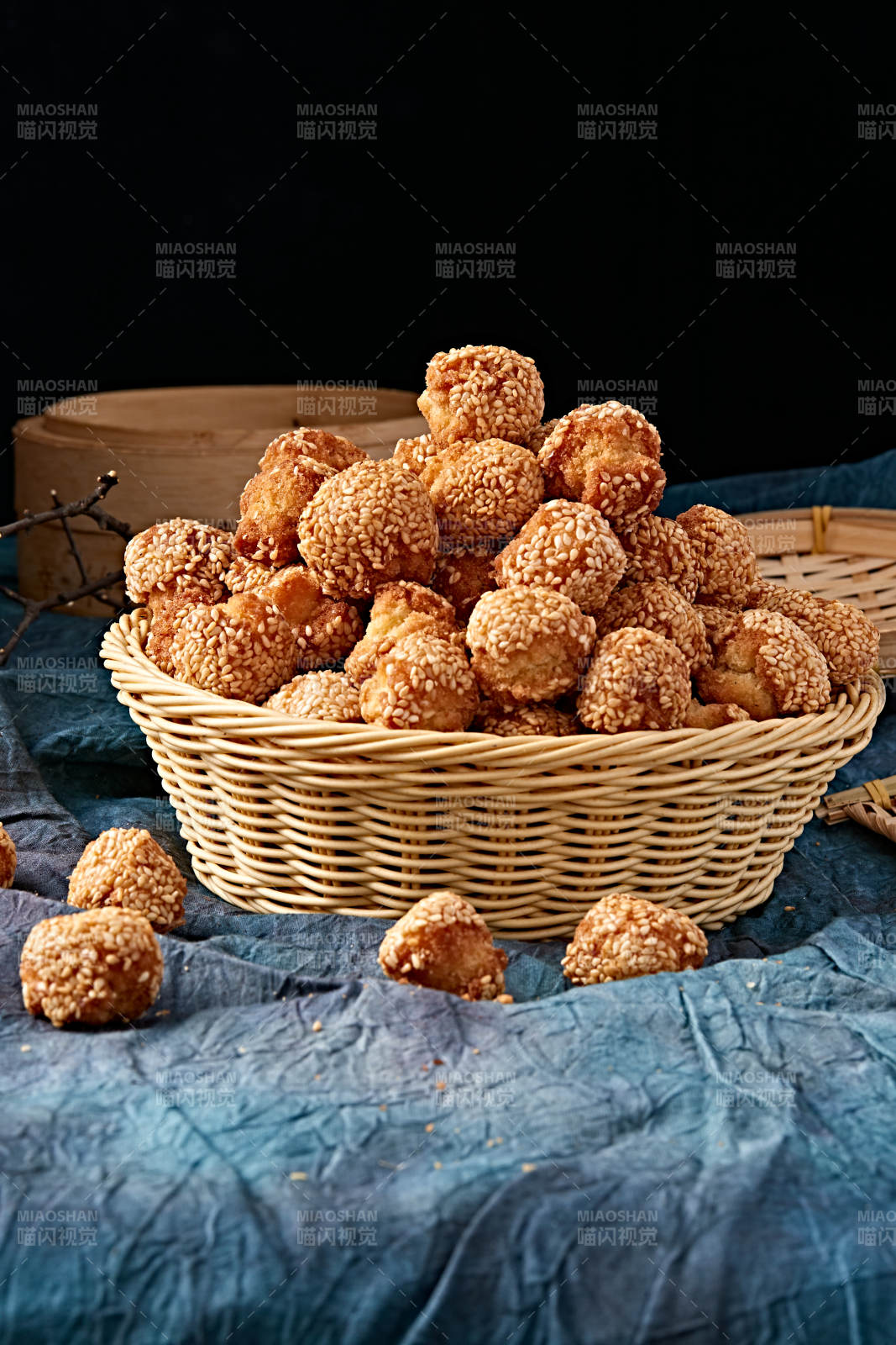 老式年货小吃开口笑芝麻酥