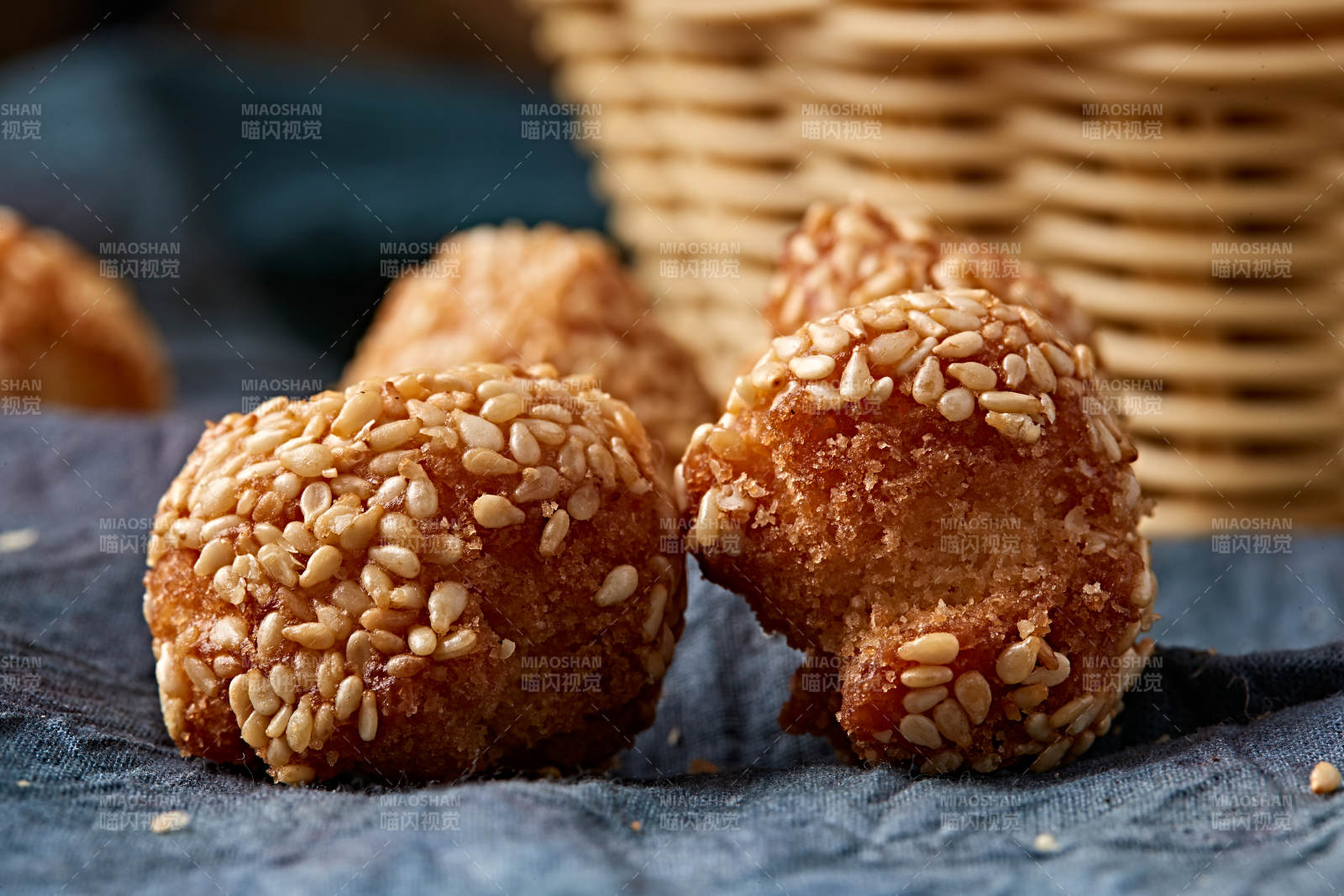 老式年货小吃开口笑芝麻酥