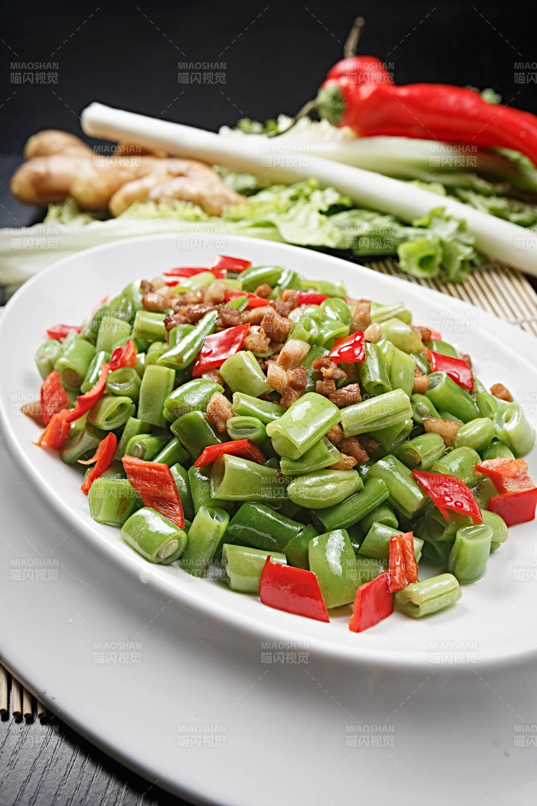 橄欖肉松四季豆