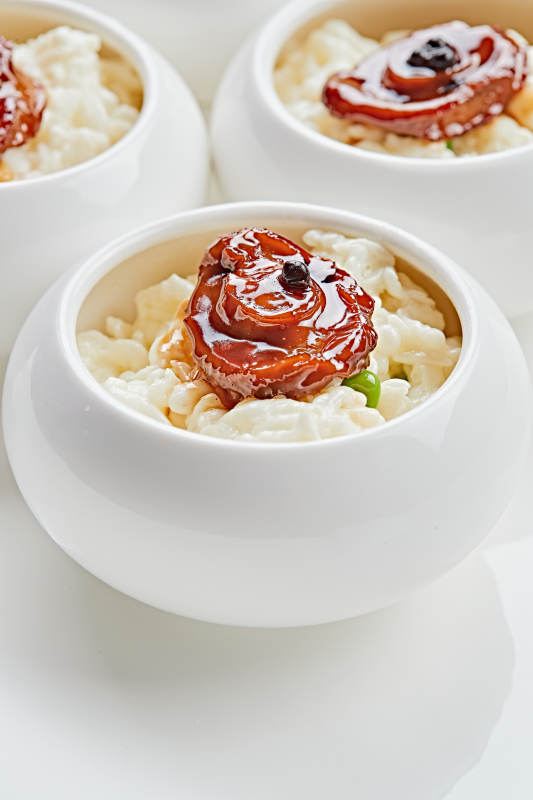 芙蓉虾扣炭烧鲍鱼