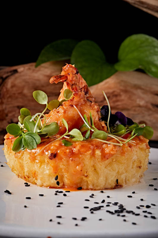 岩烧凤梨深海大红虾