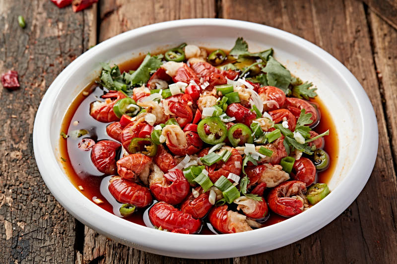 澆汁腌漬龍蝦尾