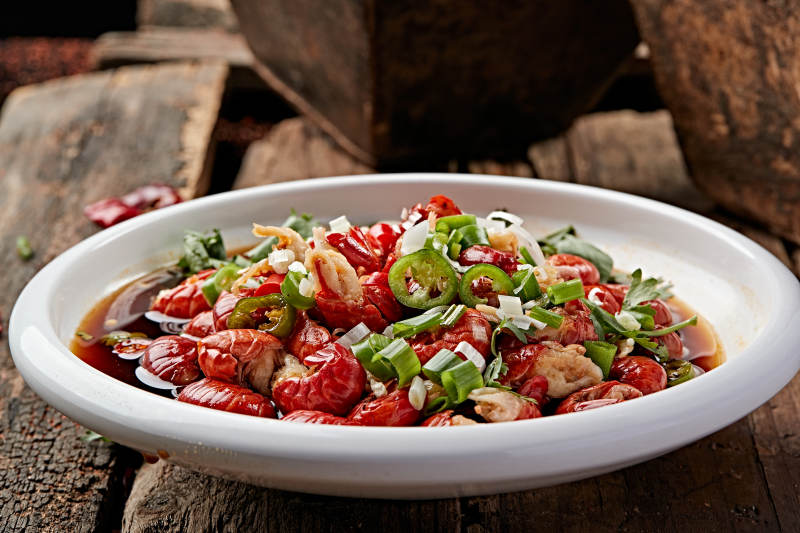 澆汁腌漬龍蝦尾