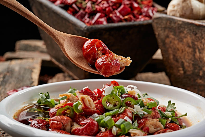 澆汁腌漬龍蝦尾