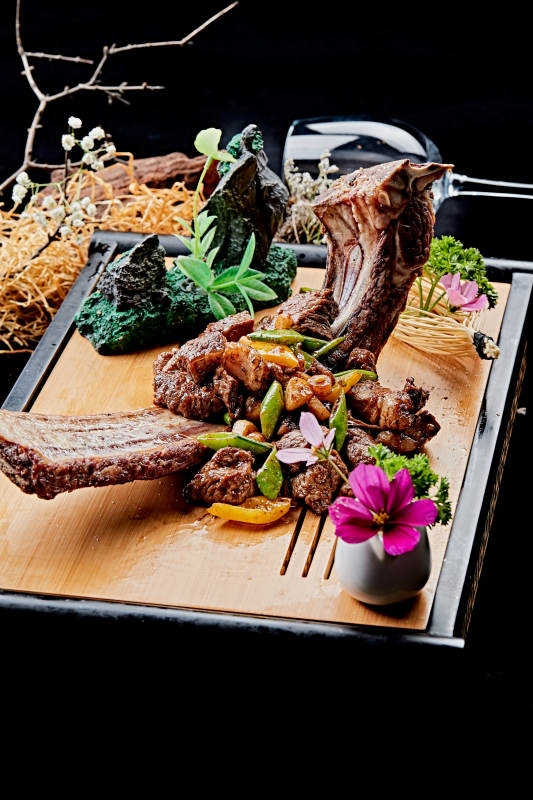 雪橇蒜香猪肋排