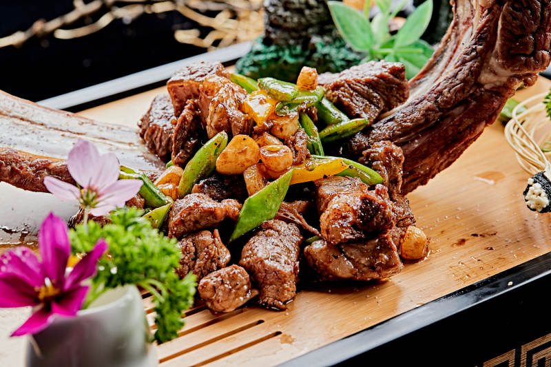 雪橇蒜香猪肋排