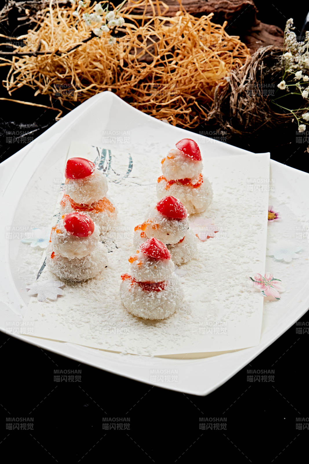 雪人造型糯米糍