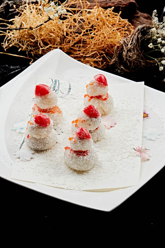 雪人造型糯米糍