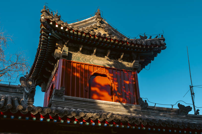 承恩寺古建筑飞檐翘角