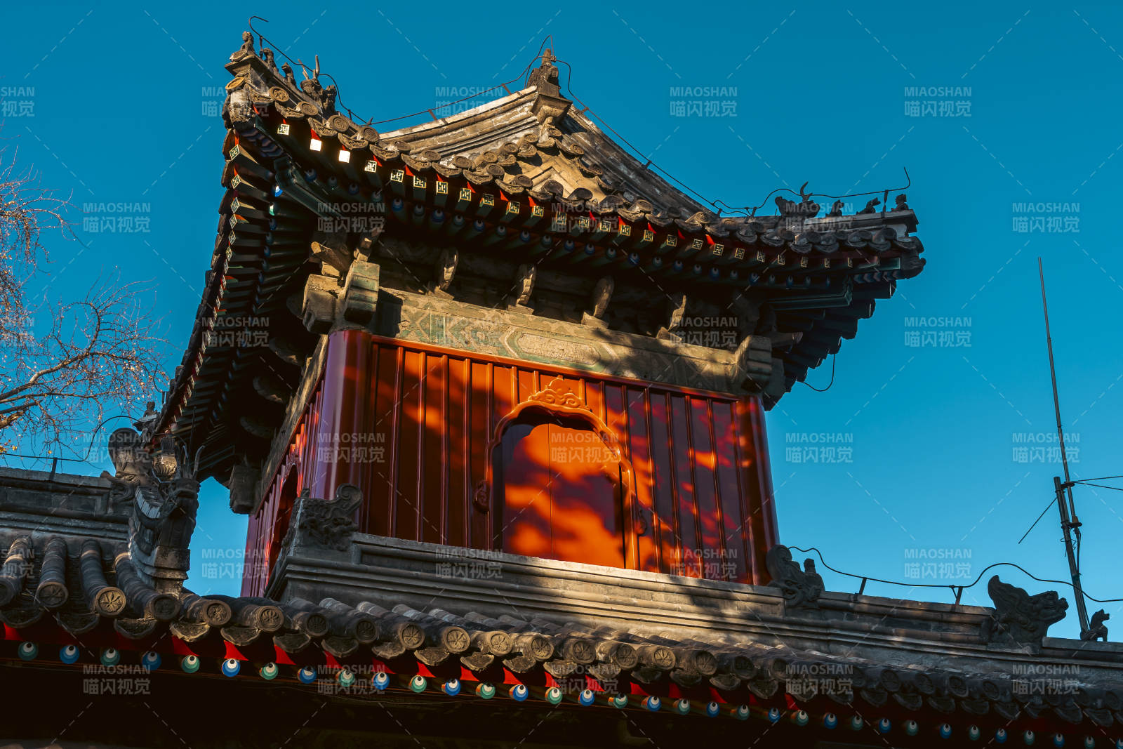 承恩寺古建筑飞檐翘角