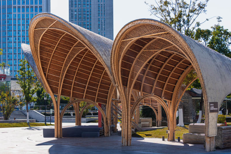 现代竹艺凉亭徽园