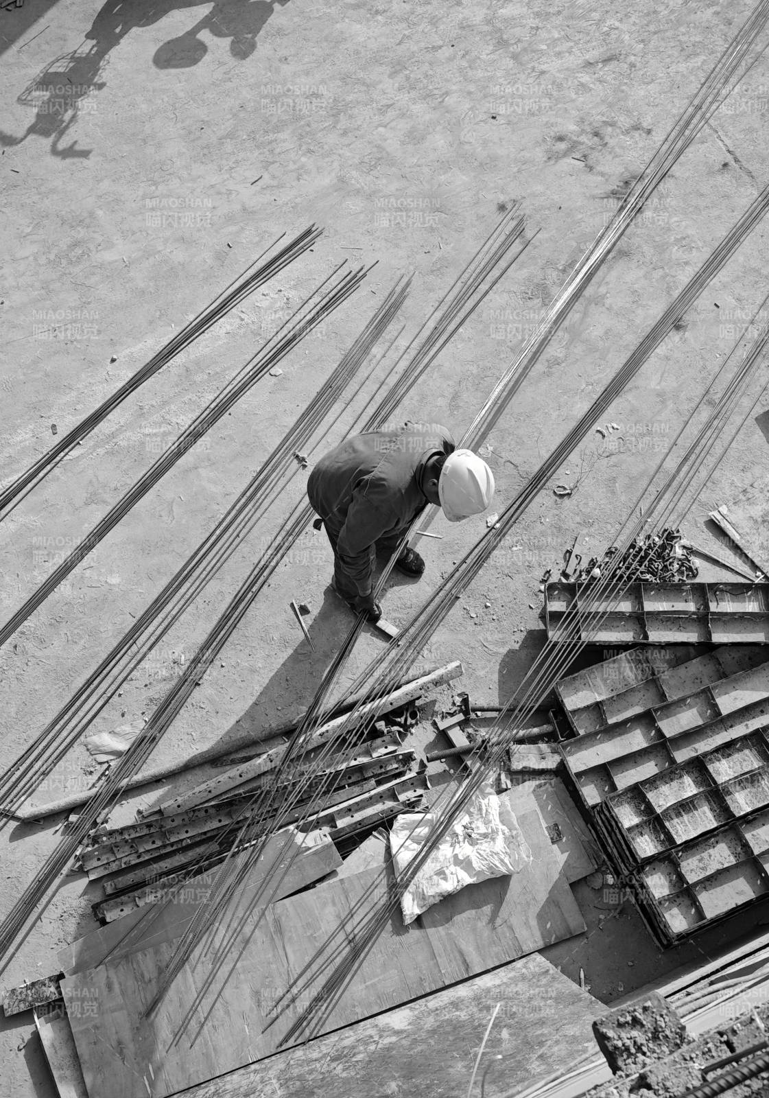 工地上的钢筋工
