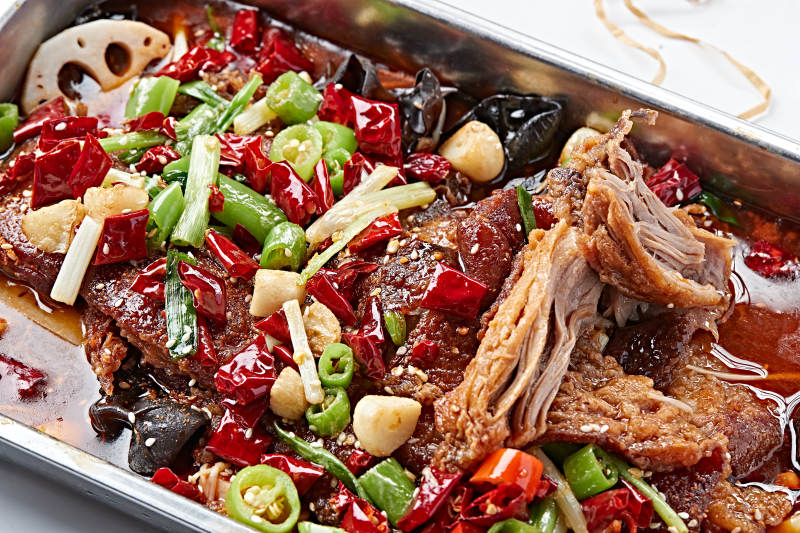 川香麻辣红油烤猪肘