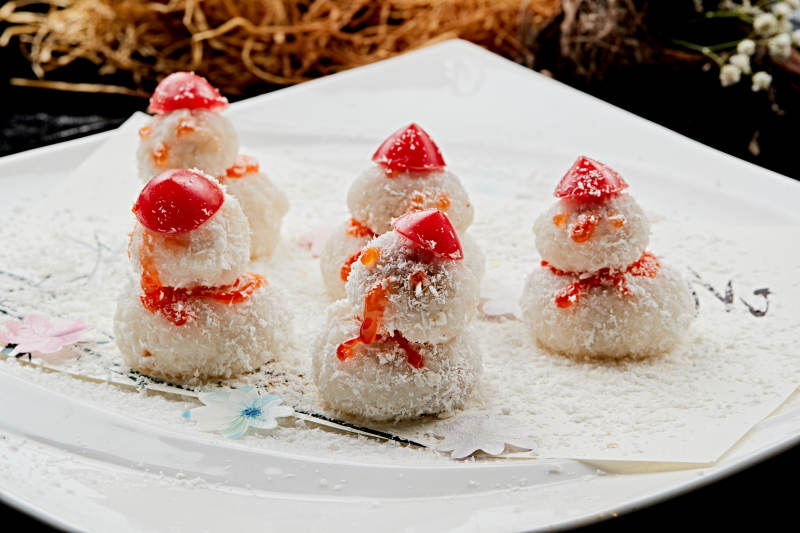 雪人造型糯米糍