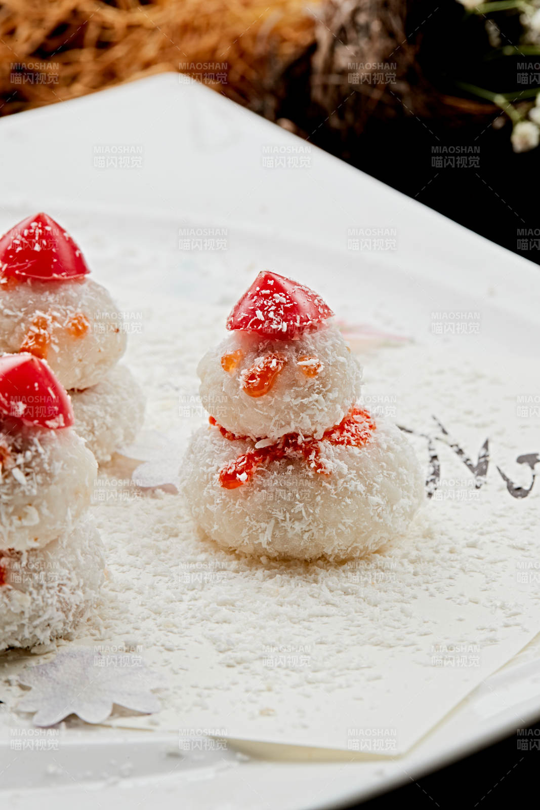 雪人造型糯米糍