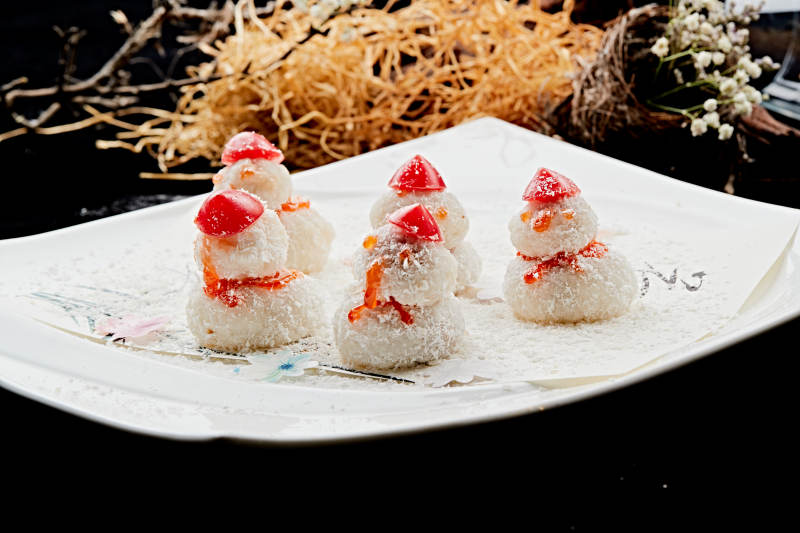 雪人造型糯米糍