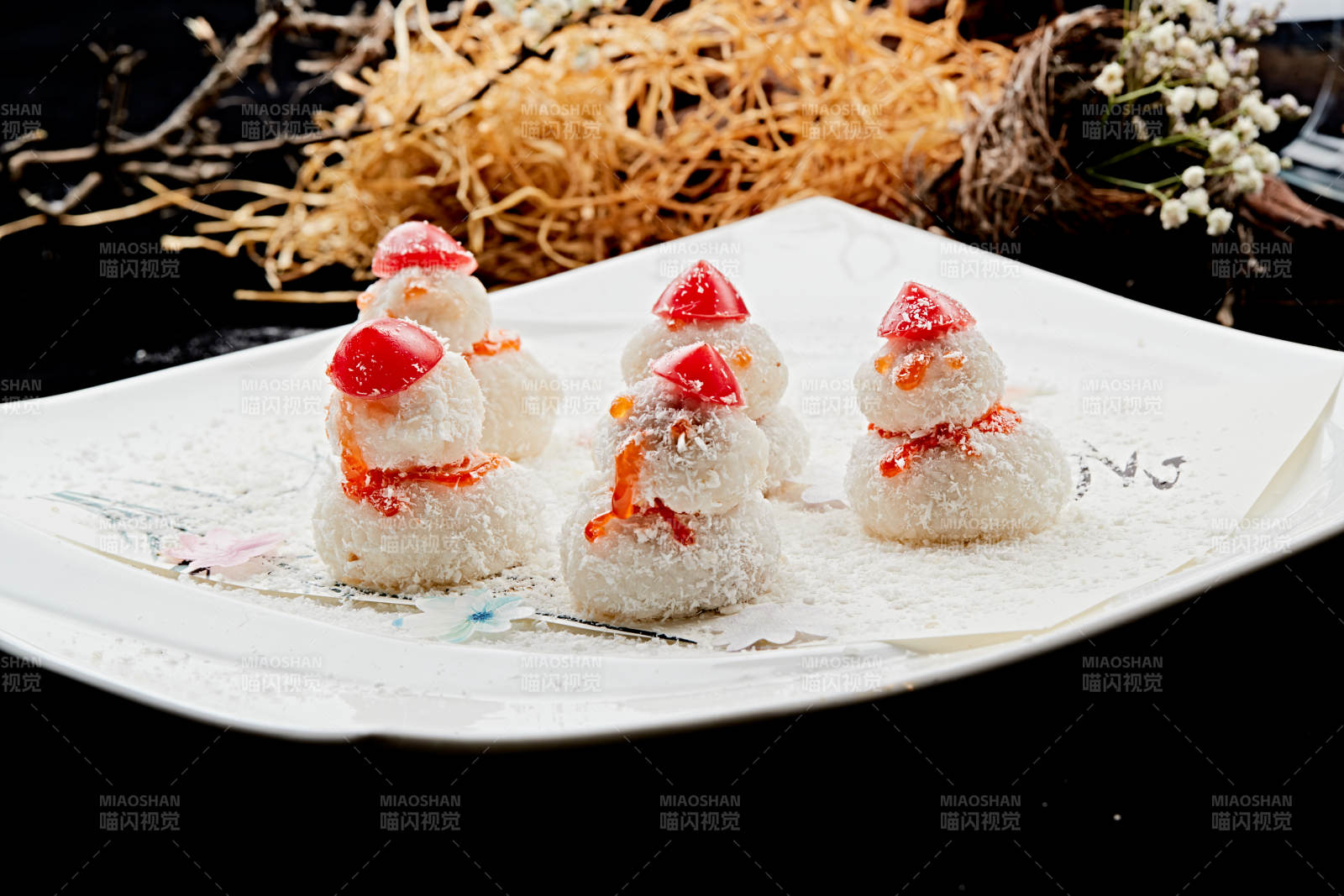 雪人造型糯米糍