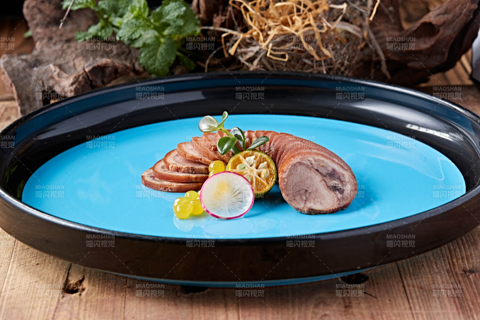 凉菜肘花切片-摄影图