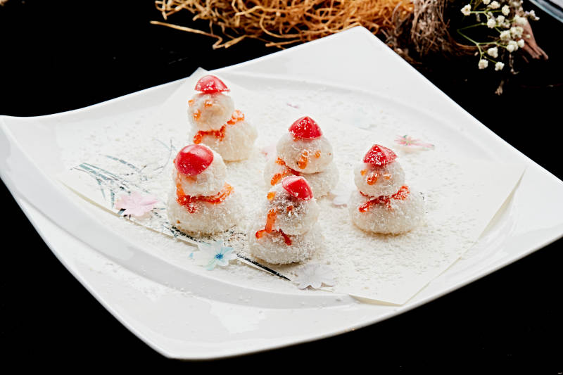 雪人造型糯米糍