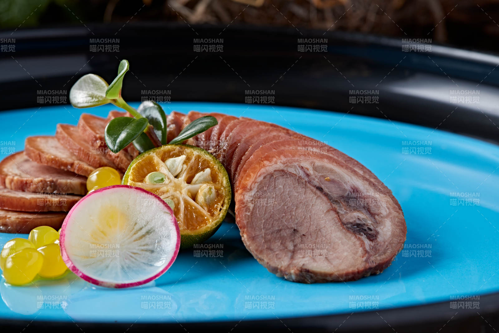 凉菜肘花切片-摄影图