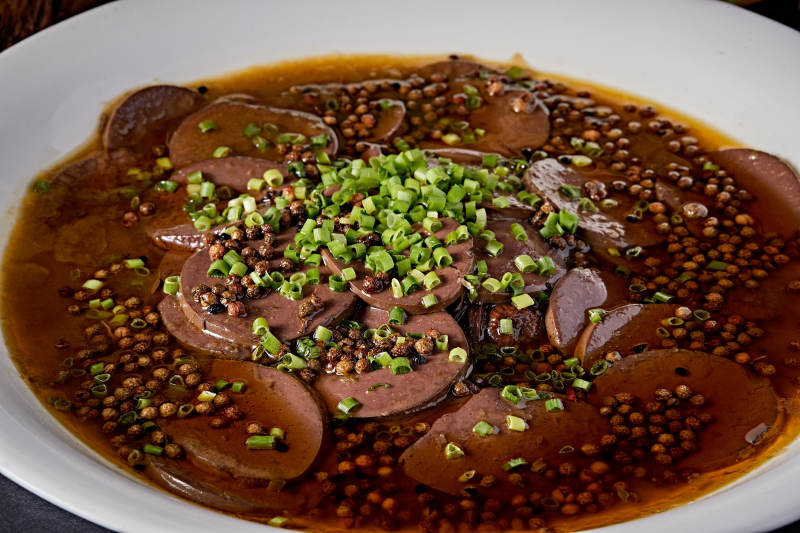 蔥香椒麻煮鴨血