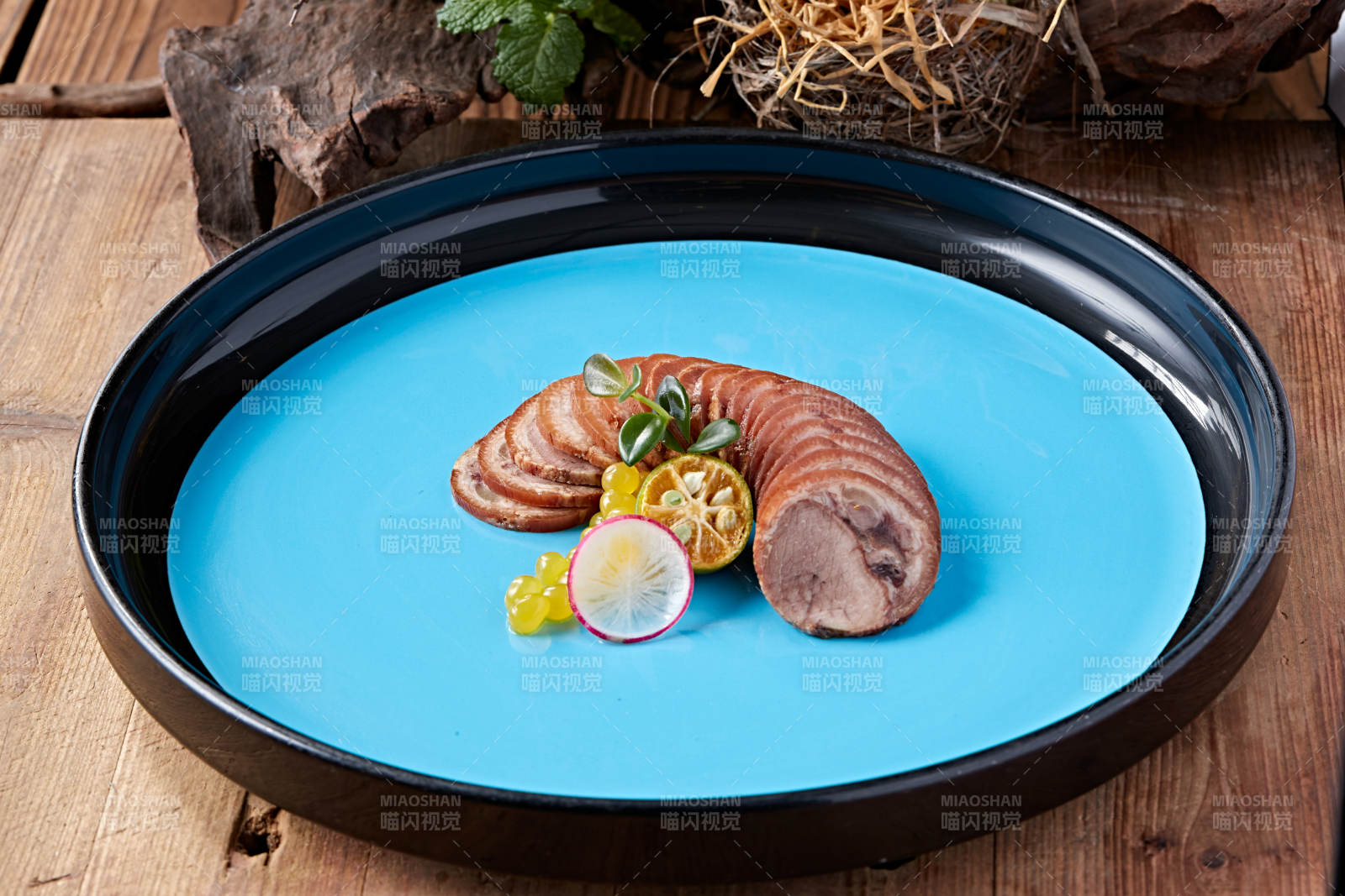 凉菜肘花切片-摄影图