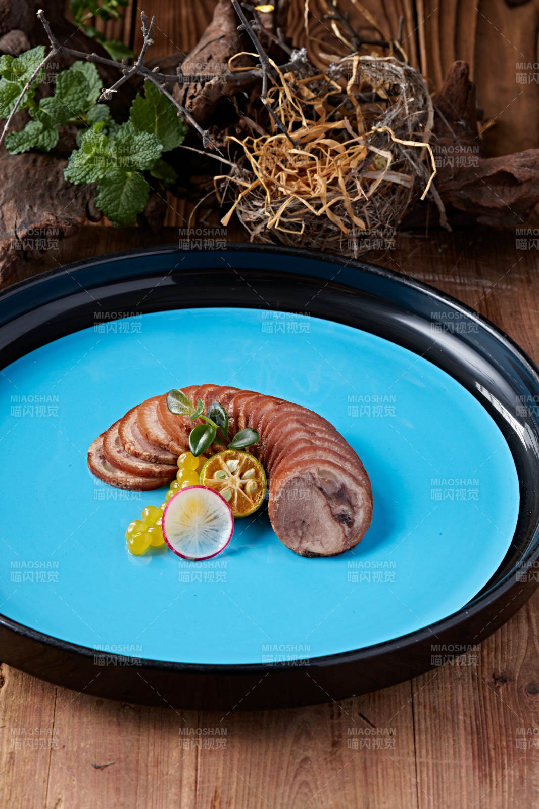 凉菜肘花切片-摄影图