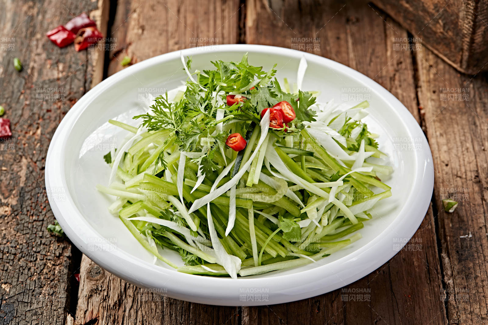 凉拌素三丝图片