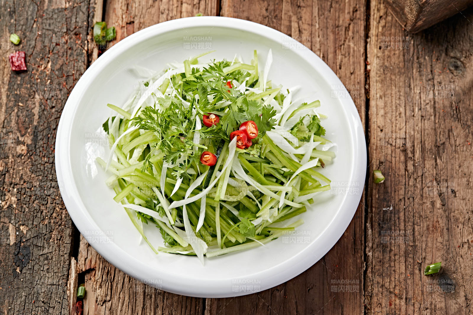 凉拌素三丝图片