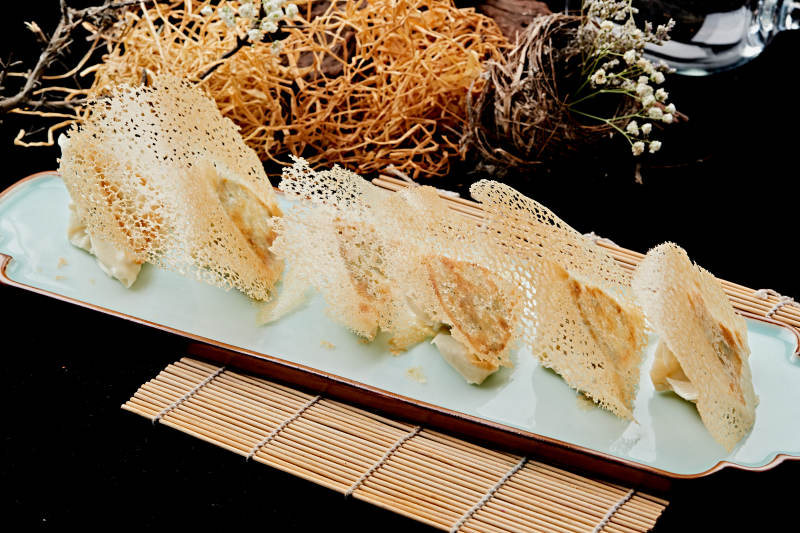 雪花渔网水煎包