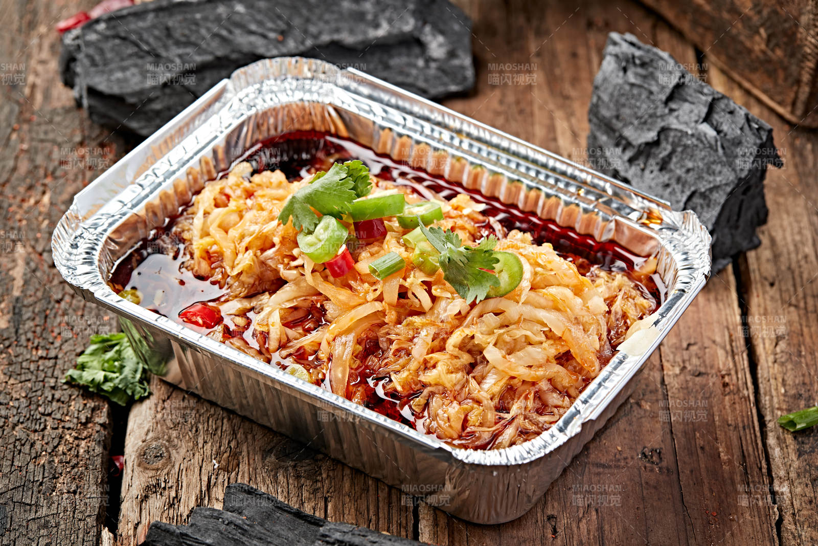 炭烤錫紙紅油酸白菜