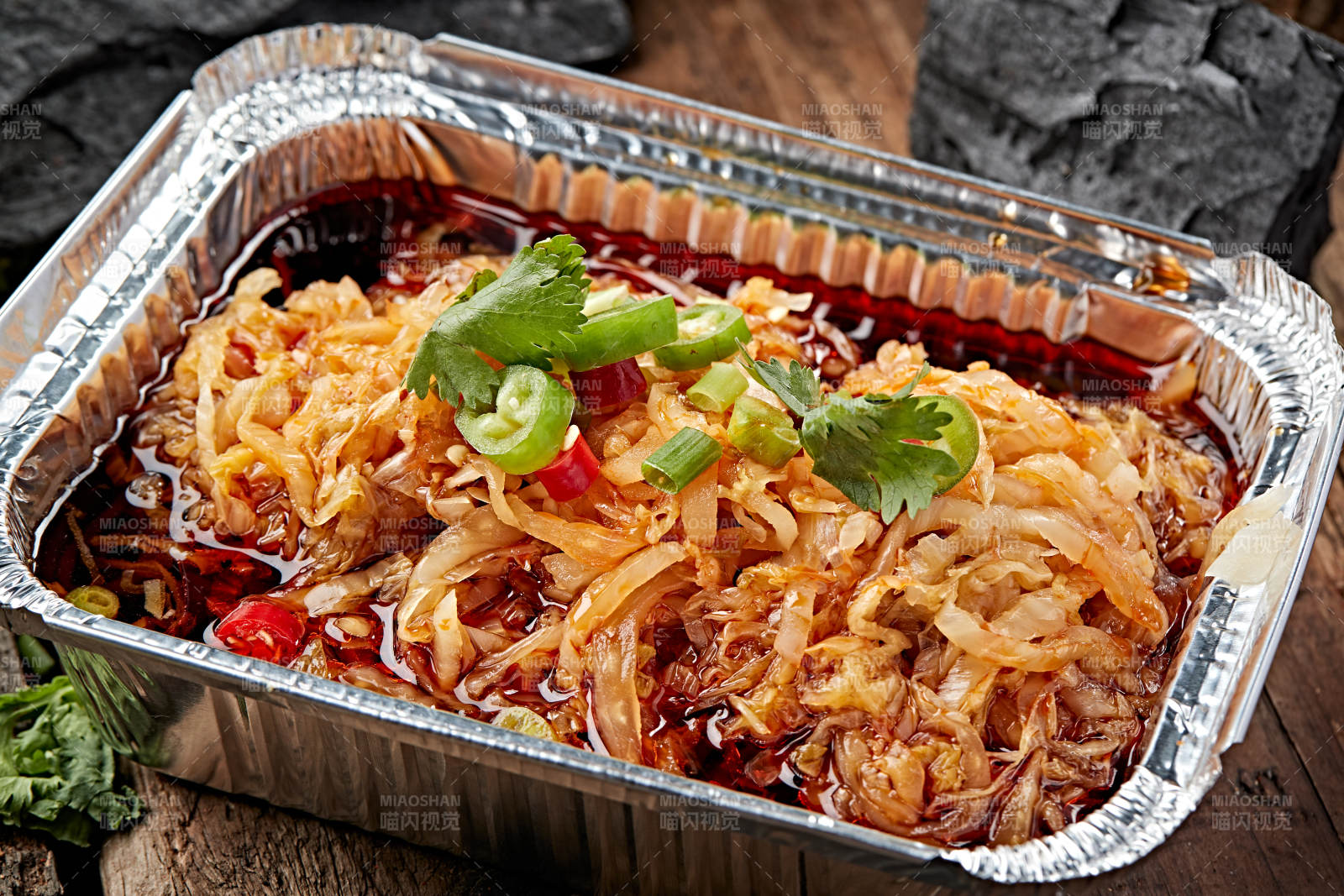 炭烤錫紙紅油酸白菜