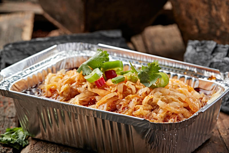 炭烤锡纸红油酸白菜