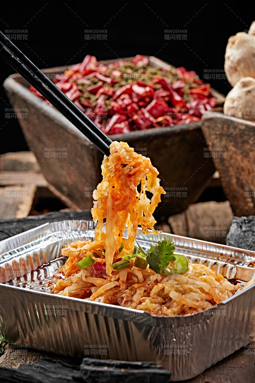 炭烤錫紙紅油酸白菜