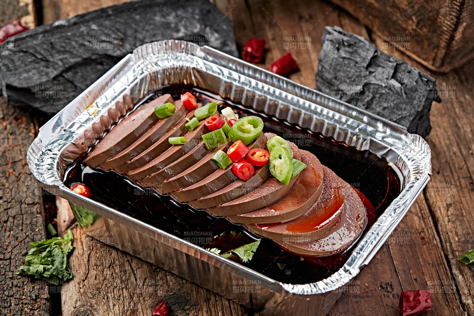 炭烤锡纸酱油猪血肠